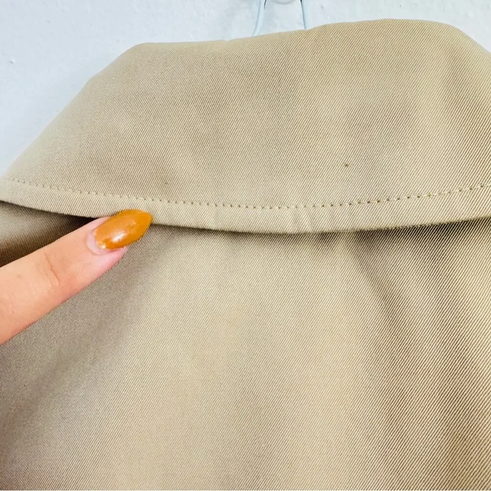BURBERRY Heritage Khaki Tan Sandringham Trench Coat Rare Button Belt Coat M 46 - Picture 15 of 16